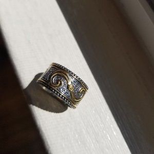 Konstantino Ring size 7. (.925, .750.)